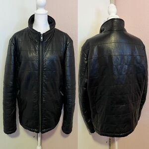 Rare/Limited Edition Men’s Quilted Leather Jacket by Andrew Marc x Robert Chai